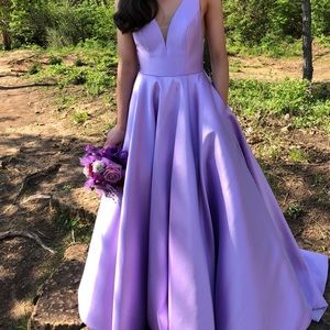 Sherri hill lilac prom dress size 0 51856